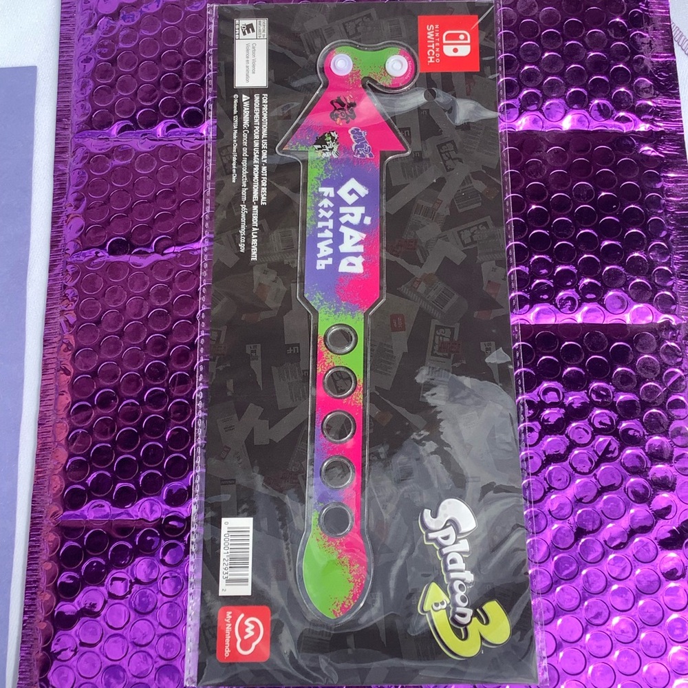 Splatoon 3 Graffiti Grand Festival Paint Dripped off Colored Wristband